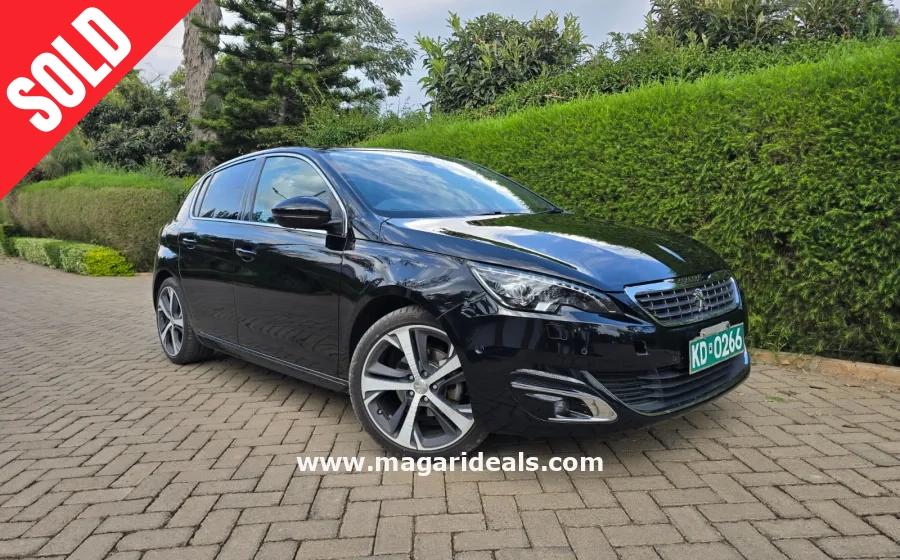 PEUGEOT 308 GT Line 2017 model Black in Kenya for Sale | Magari Deals